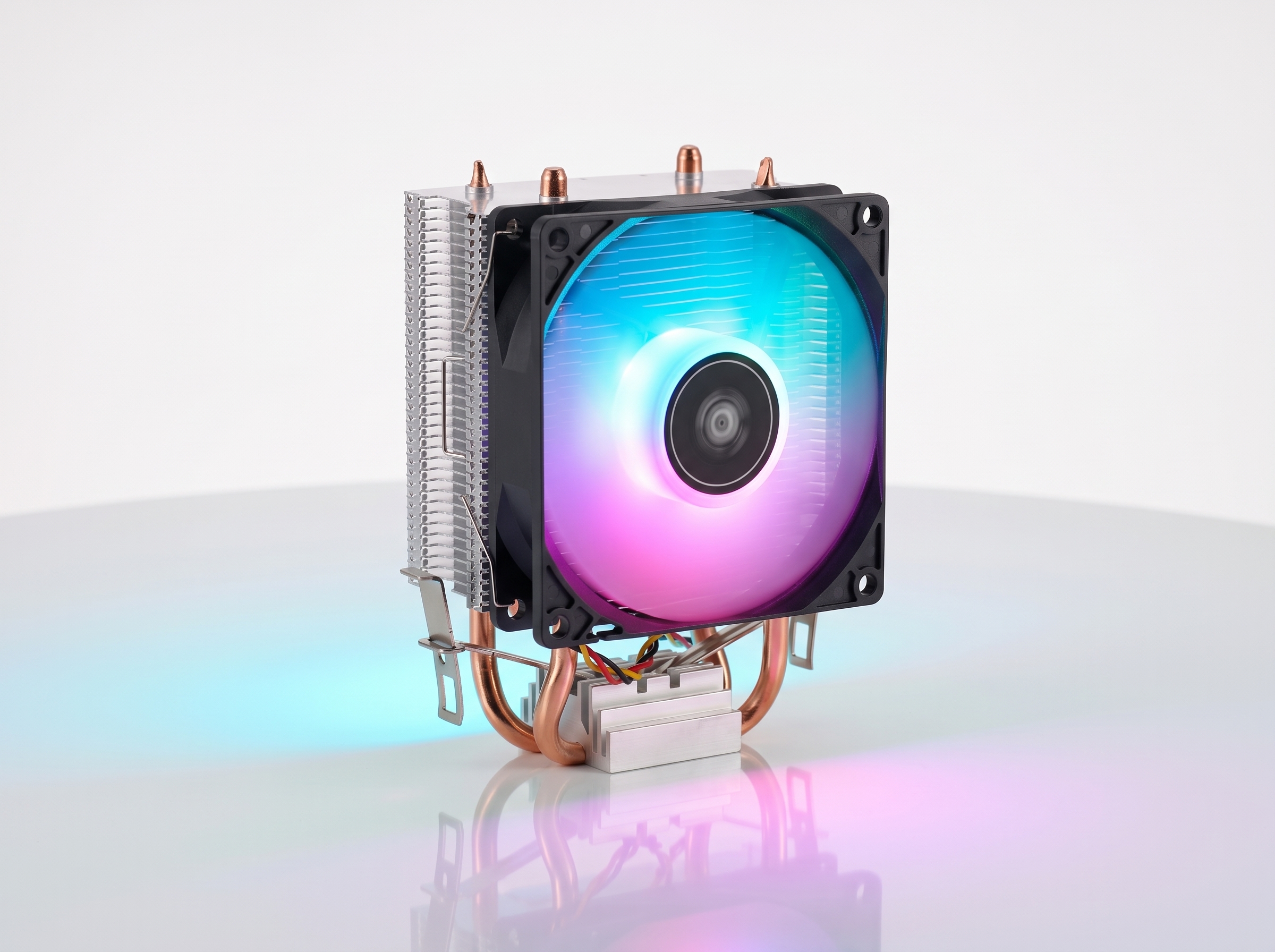 RGB CPU cooler on table 2K 202609081757 jpeg 2K 202609081806